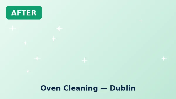 Sparkling clean oven after professional cleaning in Dublin