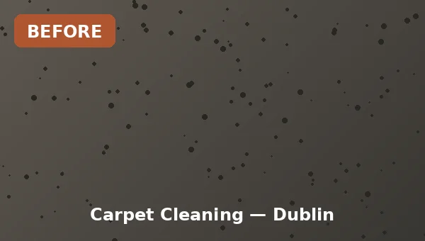 Stained carpet before professional cleaning