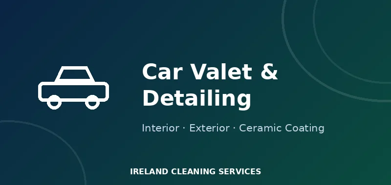 Car valet specialist detailing a car interior in Dublin