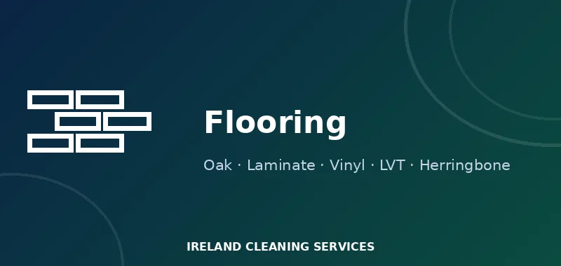 Floor fitter installing engineered oak flooring in an Irish home