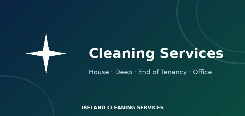 Professional house cleaner deep cleaning a kitchen in Dublin