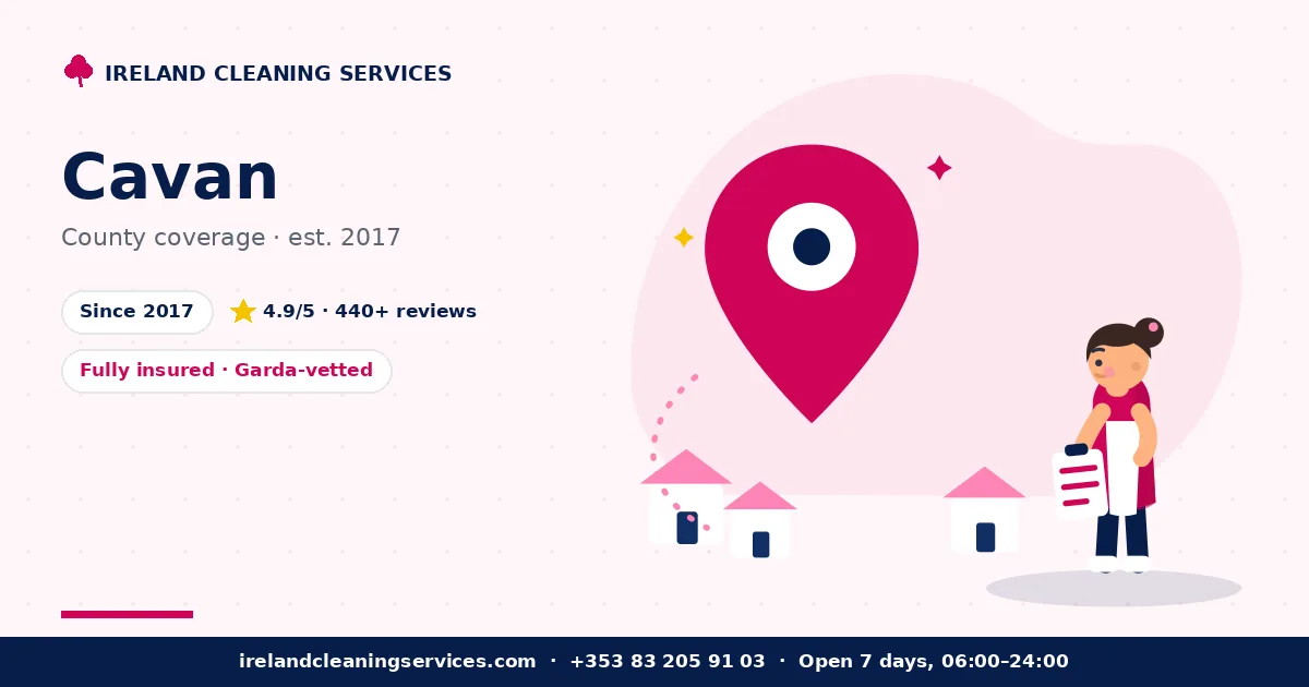 Cleaning and property services in County Cavan — Ireland Cleaning Services coverage
