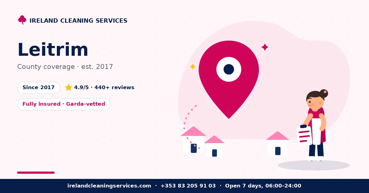 Cleaning and property services in County Leitrim — Ireland Cleaning Services coverage