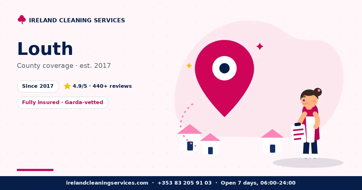 Cleaning and property services in County Louth — Ireland Cleaning Services coverage