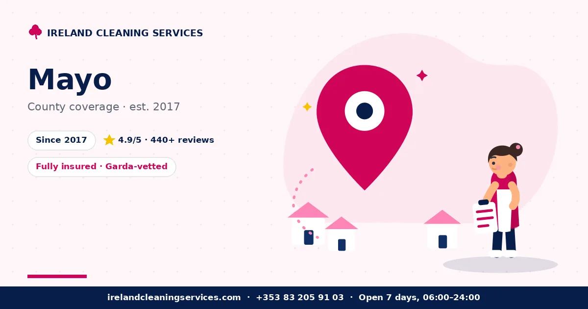 Cleaning and property services in County Mayo — Ireland Cleaning Services coverage