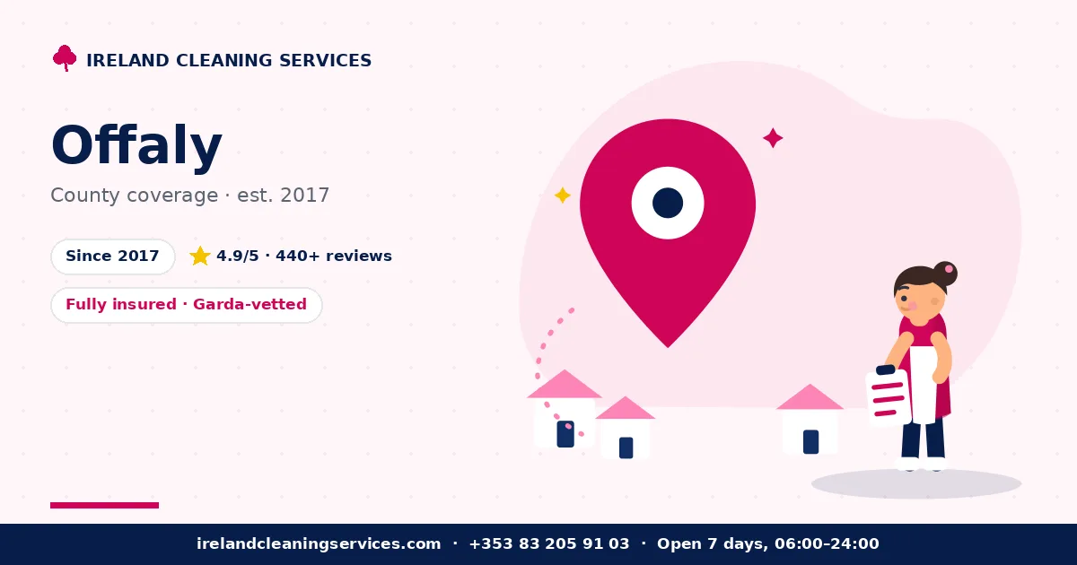 Cleaning and property services in County Offaly — Ireland Cleaning Services coverage