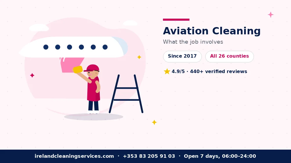 Aviation Cleaning in Ireland — detailed view of the work Ireland Cleaning Services carries out