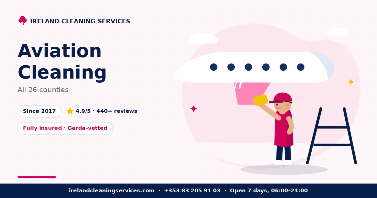Aviation Cleaning in Ireland by Ireland Cleaning Services — professional team at work