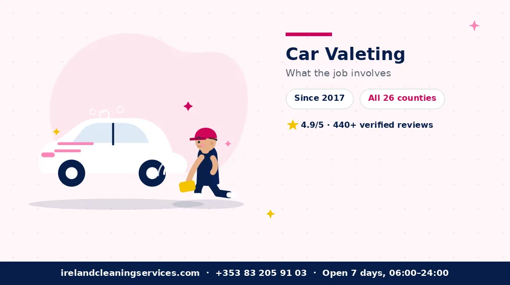 Car Valet & Detailing in Ireland — detailed view of the work Ireland Cleaning Services carries out