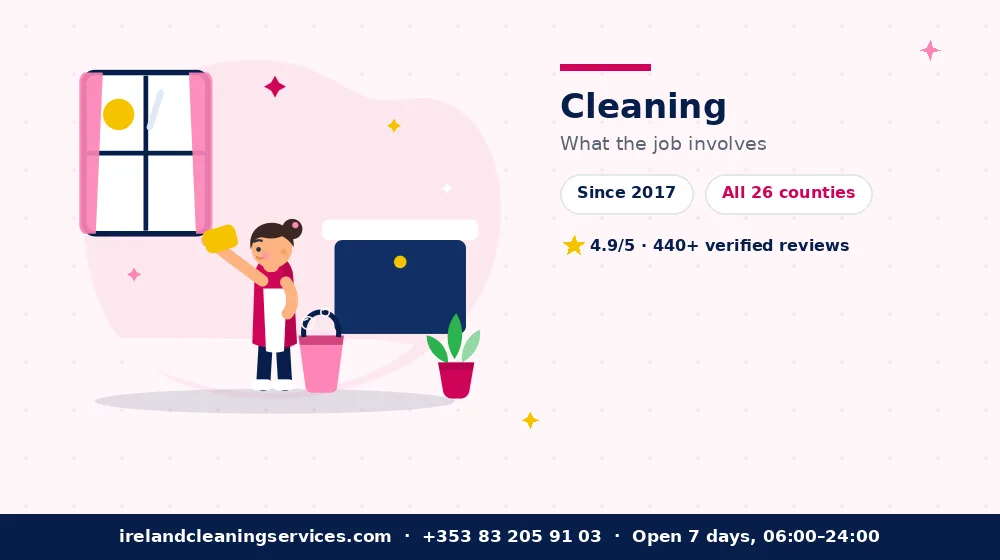 Cleaning Services in Ireland — detailed view of the work Ireland Cleaning Services carries out
