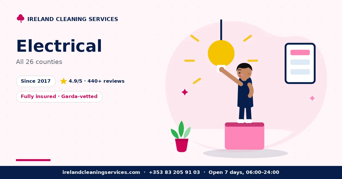 Electrical Services in Ireland by Ireland Cleaning Services — professional team at work