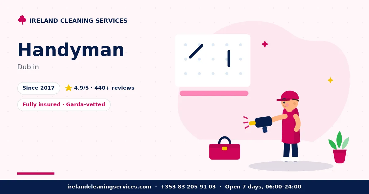 Handyman in Dublin by Ireland Cleaning Services — professional team at work