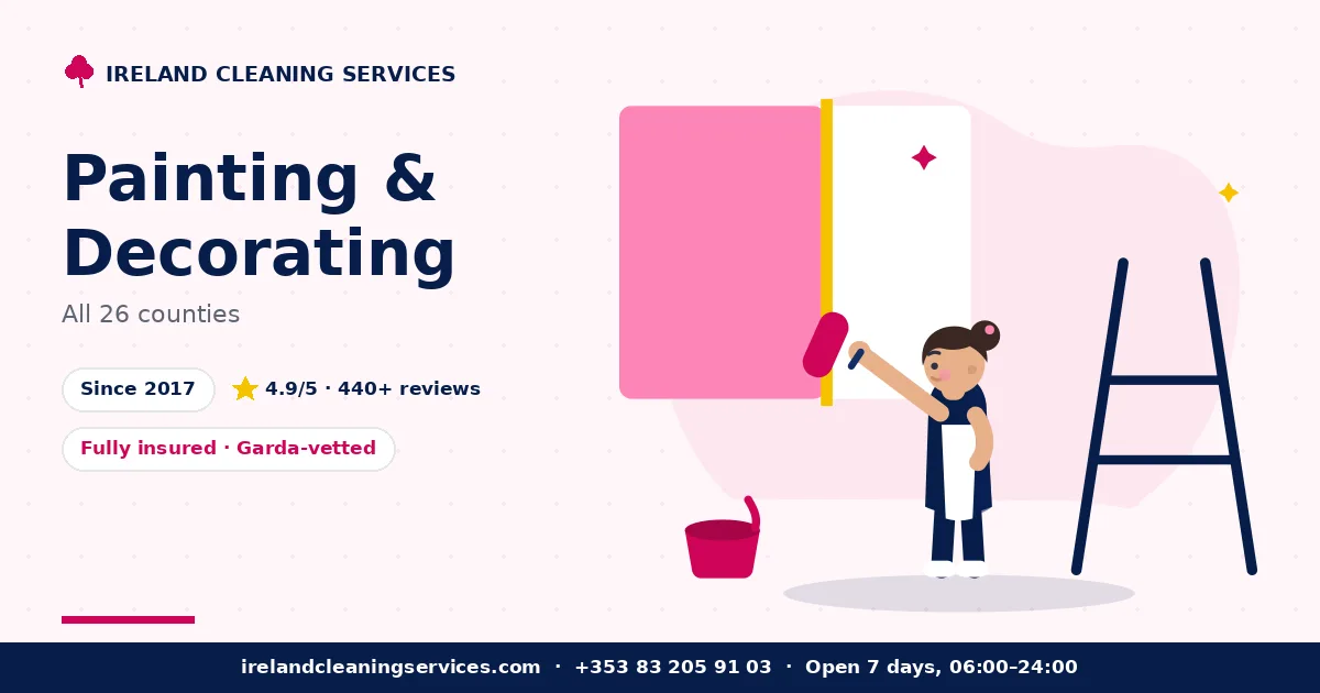 Painting & Decorating in Ireland by Ireland Cleaning Services — professional team at work
