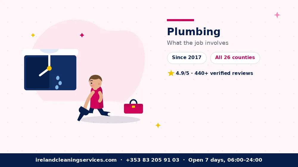 Plumbing Services in Ireland — detailed view of the work Ireland Cleaning Services carries out