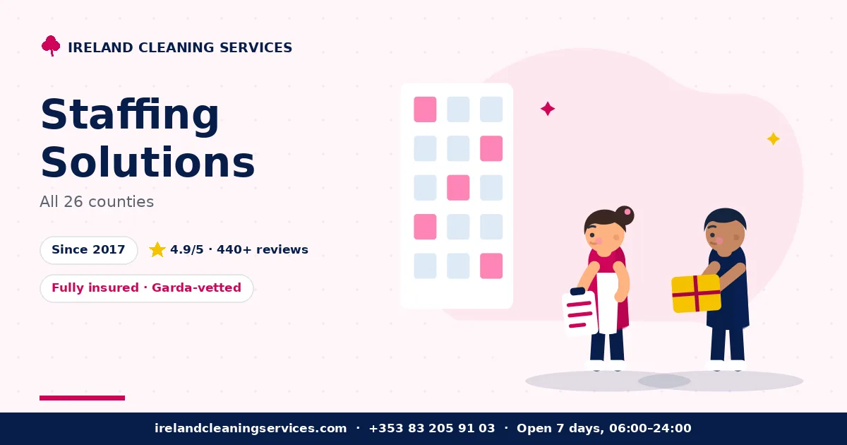 Security Staff Supply (B2B) by Ireland Cleaning Services — professional team at work
